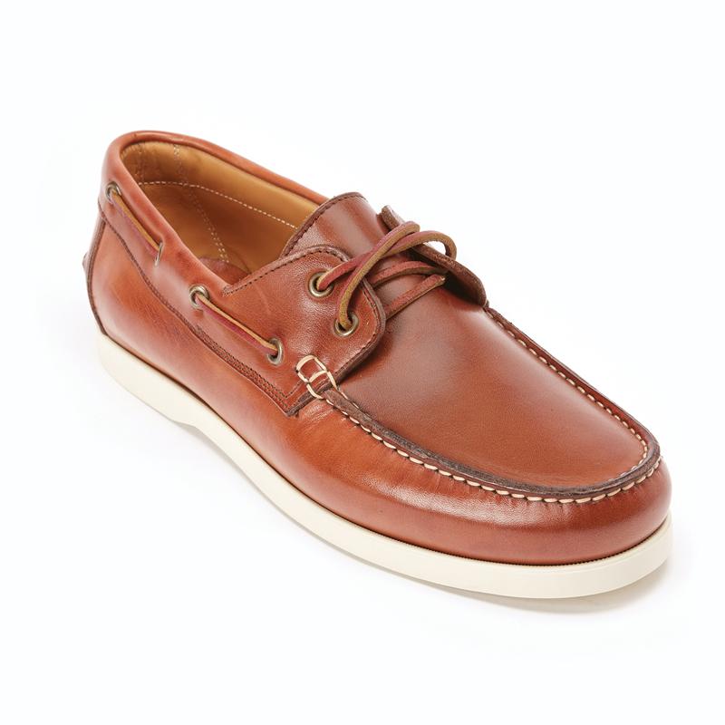Italian-Made Portofino Deck Shoes (Brown)